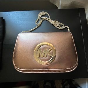 Rose Gold Clutch or Crossbody bag.